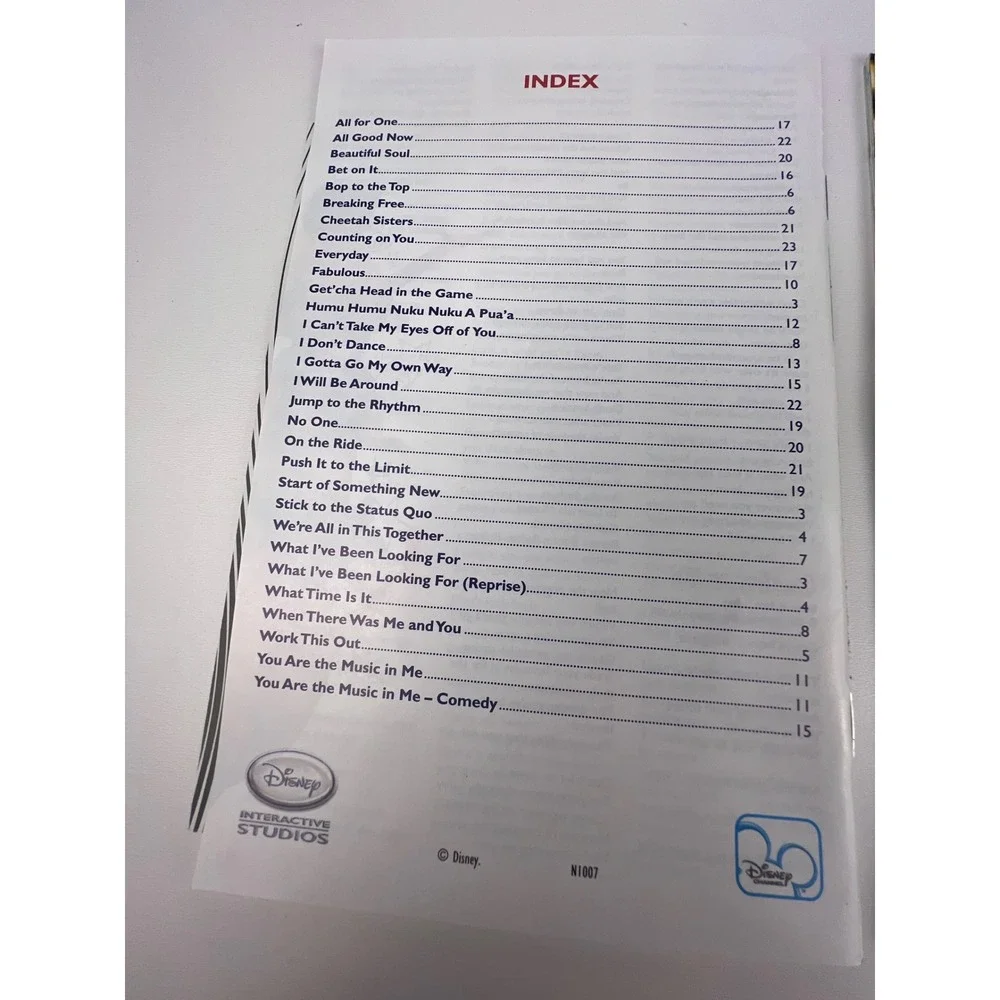 Disney High School Musical Sing It‎ Video Game for Nintendo Wii 2007